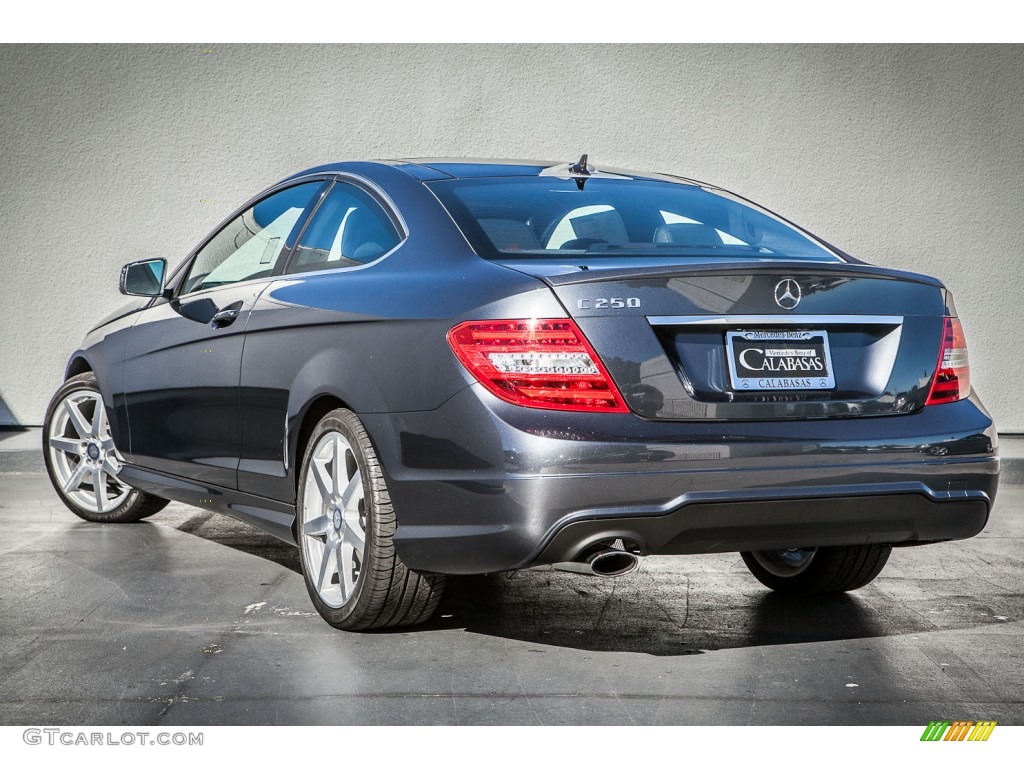 2014 C 250 Coupe - Steel Grey Metallic / Black photo #1