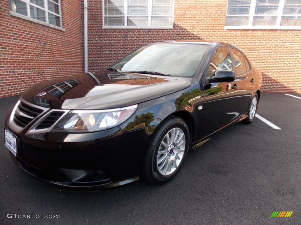 2011 9-3 2.0T Sport Sedan - Black / Parchment photo #1