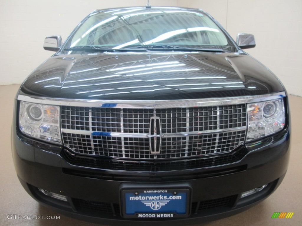 2008 MKX AWD - Black Clearcoat / Light Camel photo #2