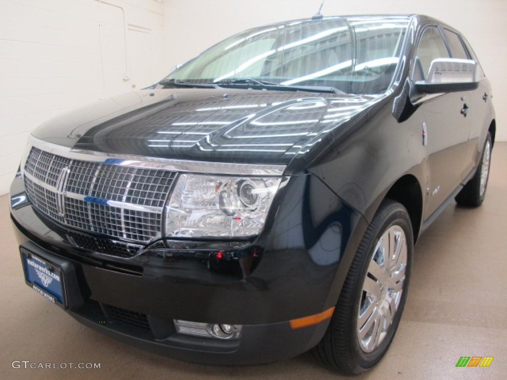 2008 MKX AWD - Black Clearcoat / Light Camel photo #4