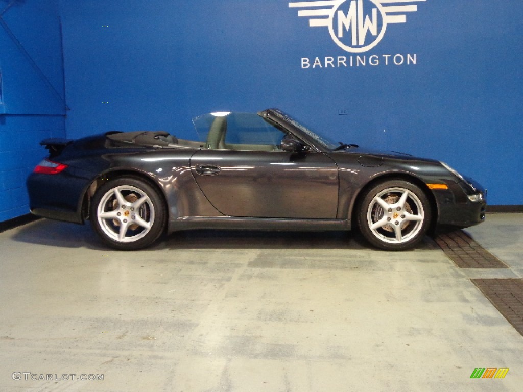 2007 911 Carrera Cabriolet - Atlas Grey Metallic / Stone Grey photo #11