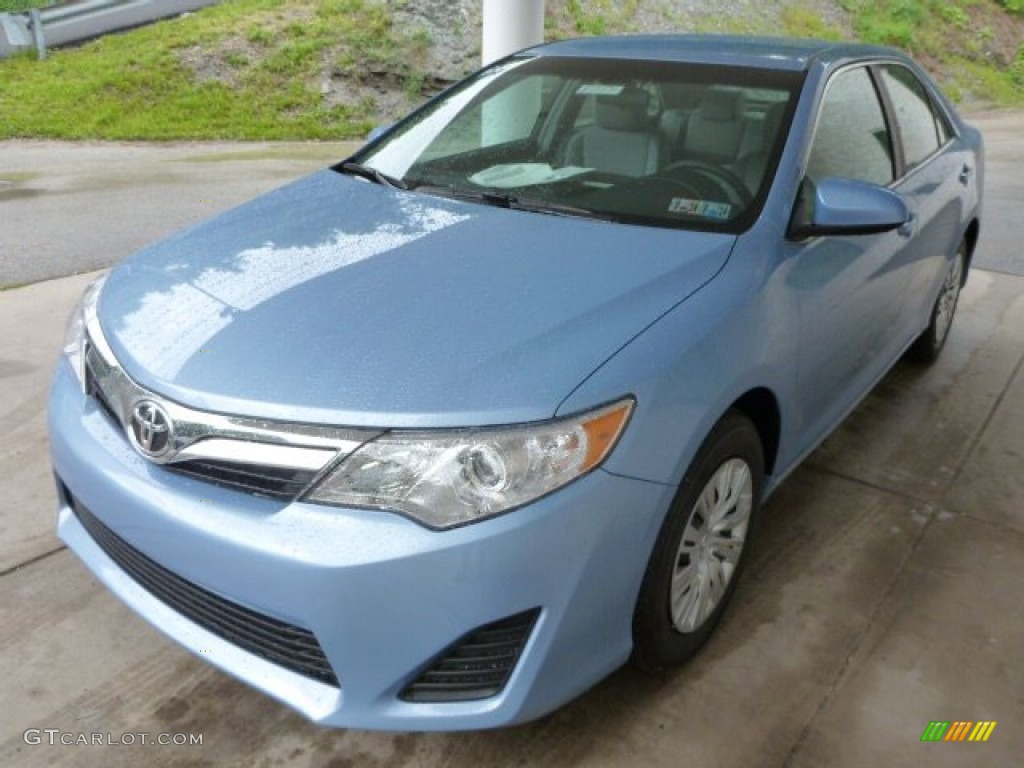 2013 Camry LE - Clearwater Blue Metallic / Ash photo #5