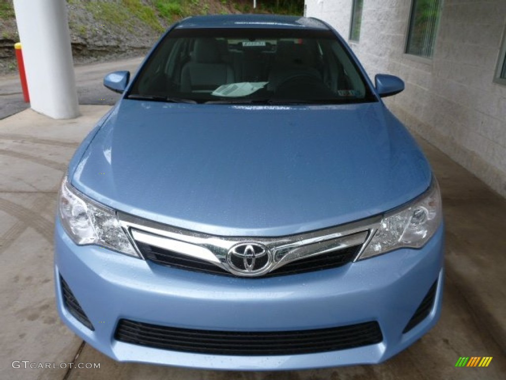 2013 Camry LE - Clearwater Blue Metallic / Ash photo #6