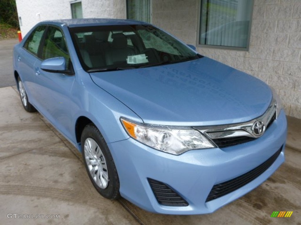 2013 Camry LE - Clearwater Blue Metallic / Ash photo #7