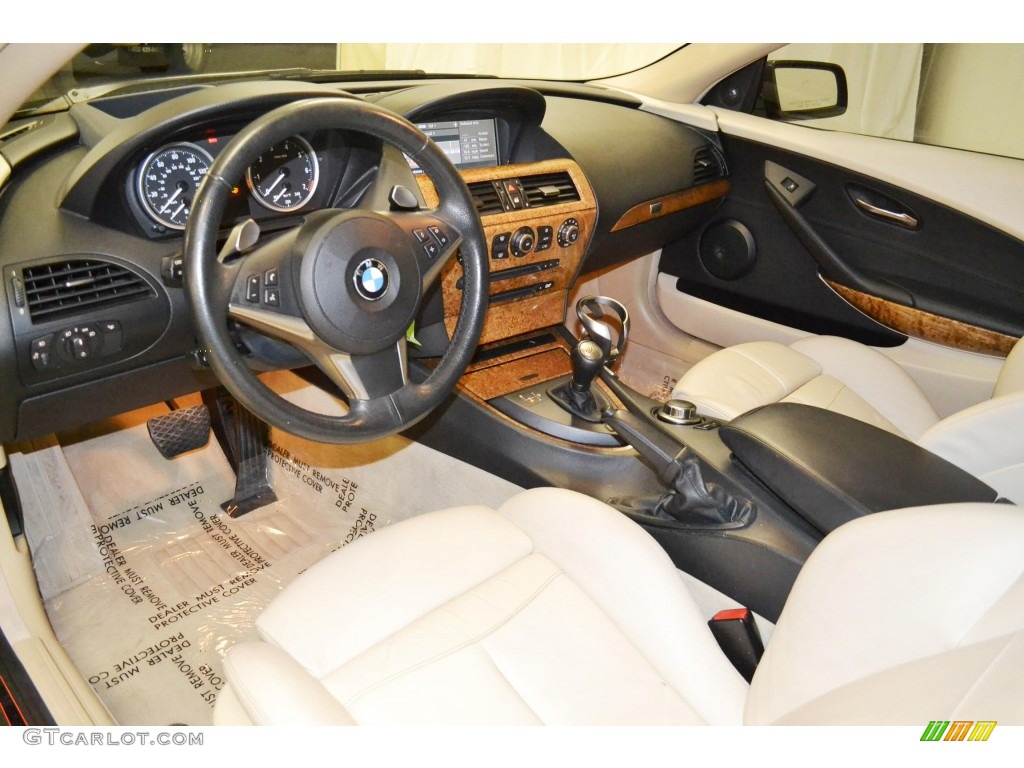 Cream Beige Interior 2007 BMW 6 Series 650i Coupe Photo #84465675
