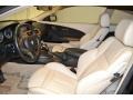 2007 BMW 6 Series Cream Beige Interior Front Seat Photo