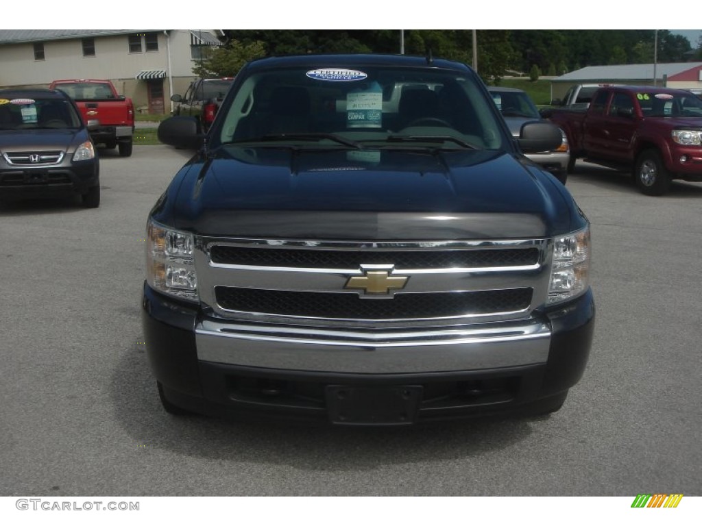 2008 Silverado 1500 LS Regular Cab 4x4 - Black / Dark Titanium photo #17