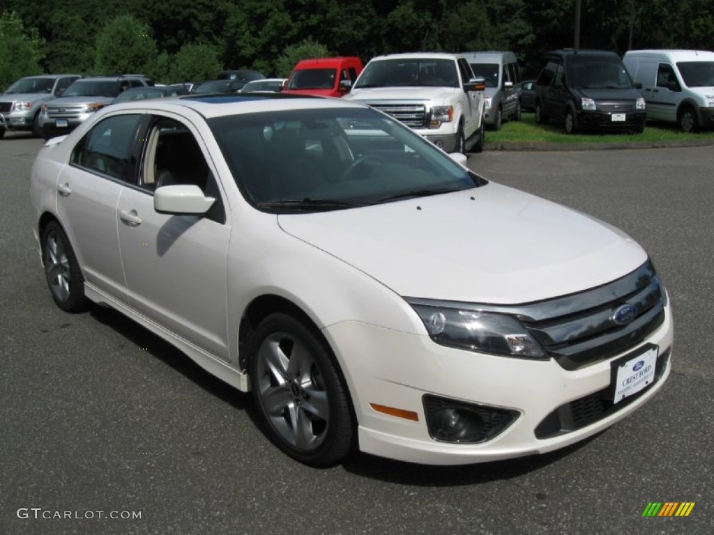 2011 Fusion Sport - White Platinum Tri-Coat / Sport Black/Charcoal Black photo #1