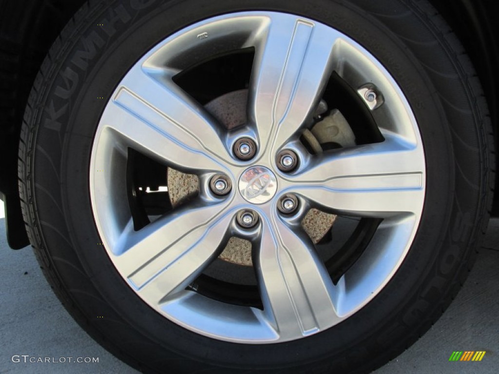 2013 Sorento EX V6 AWD - Titanium Silver / Black photo #9