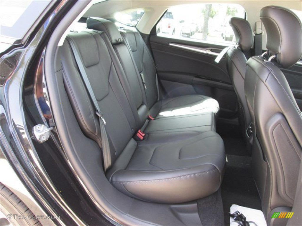 2014 Ford Fusion Hybrid Titanium Rear Seat Photo #84467999