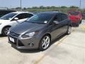 2013 Sterling Gray Ford Focus Titanium Hatchback  photo #1