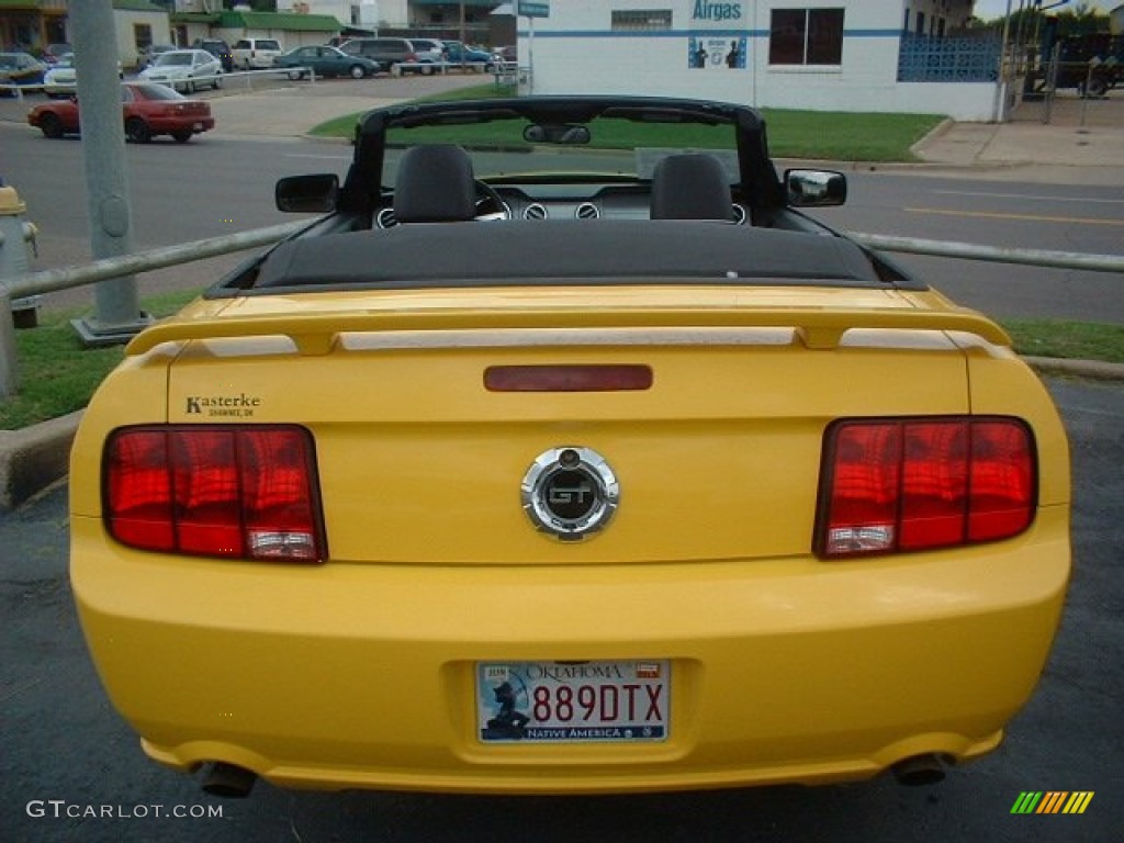 2006 Mustang GT Premium Convertible - Screaming Yellow / Dark Charcoal photo #6