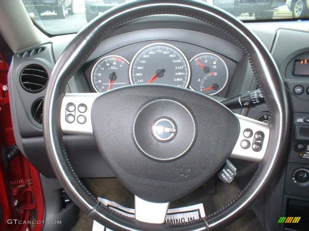 2005 Pontiac Grand Prix GT Sedan Dark Pewter Steering Wheel Photo #84470171