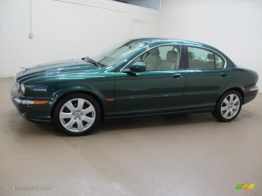 2005 X-Type 3.0 - British Racing Green / Ivory photo #5