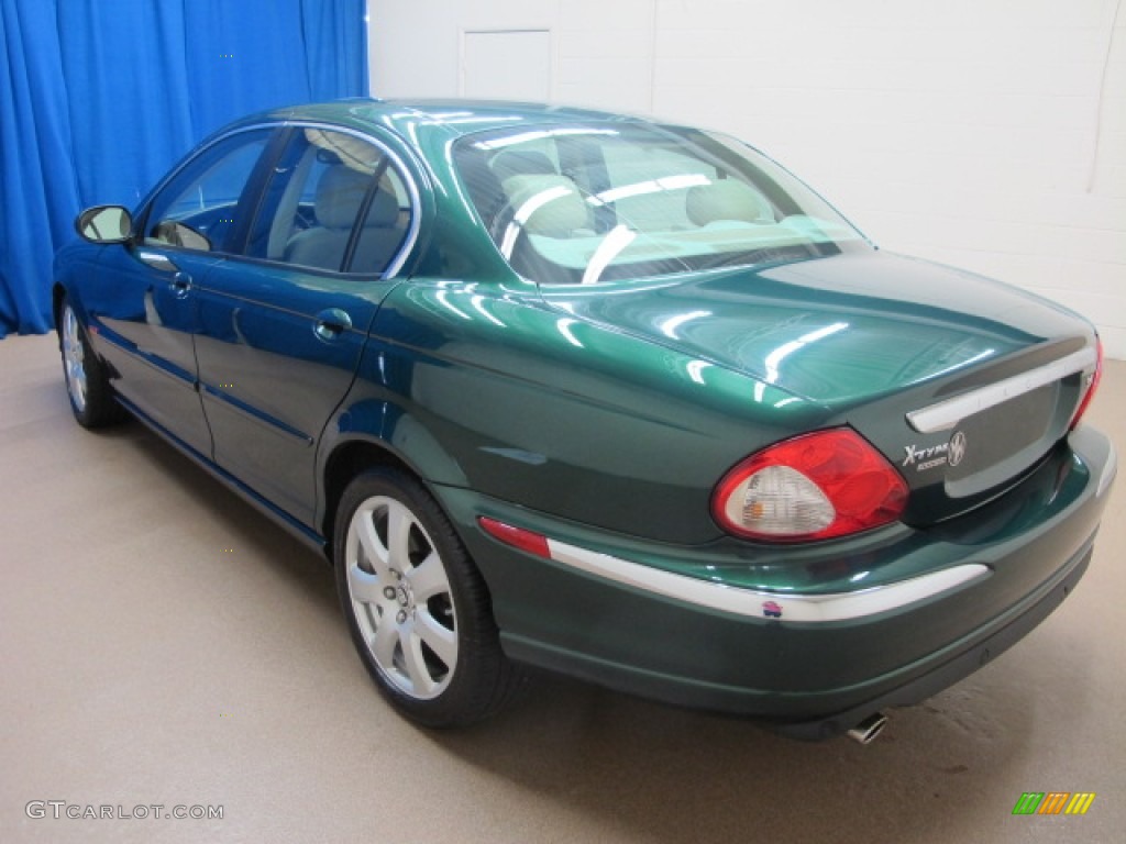 2005 X-Type 3.0 - British Racing Green / Ivory photo #6