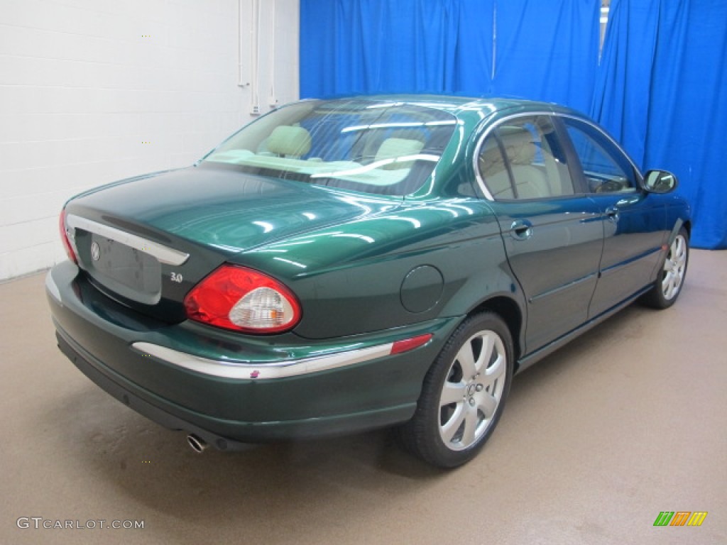 2005 X-Type 3.0 - British Racing Green / Ivory photo #9