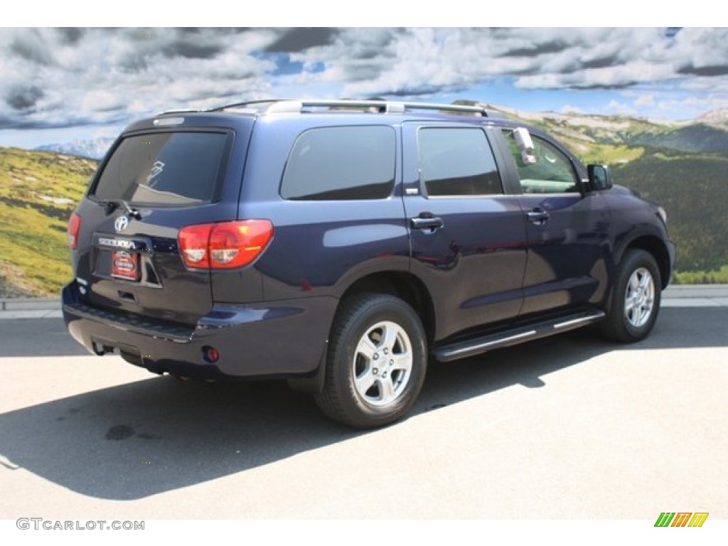 2009 Sequoia SR5 4x4 - Nautical Blue Metallic / Graphite Gray photo #3