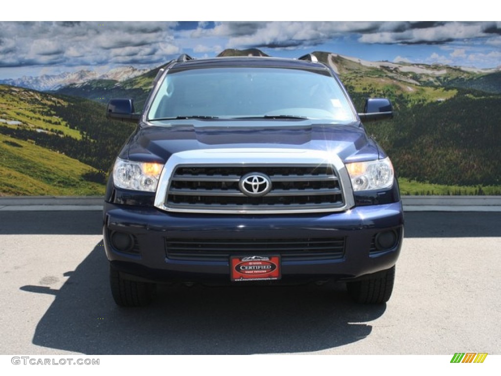 2009 Sequoia SR5 4x4 - Nautical Blue Metallic / Graphite Gray photo #4