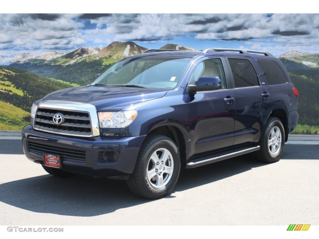 2009 Sequoia SR5 4x4 - Nautical Blue Metallic / Graphite Gray photo #5
