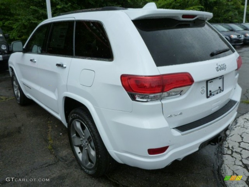 2014 Grand Cherokee Overland 4x4 - Bright White / Overland Nepal Jeep Brown Light Frost photo #3