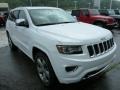 2014 Bright White Jeep Grand Cherokee Overland 4x4  photo #7