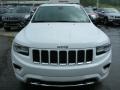 2014 Bright White Jeep Grand Cherokee Overland 4x4  photo #8