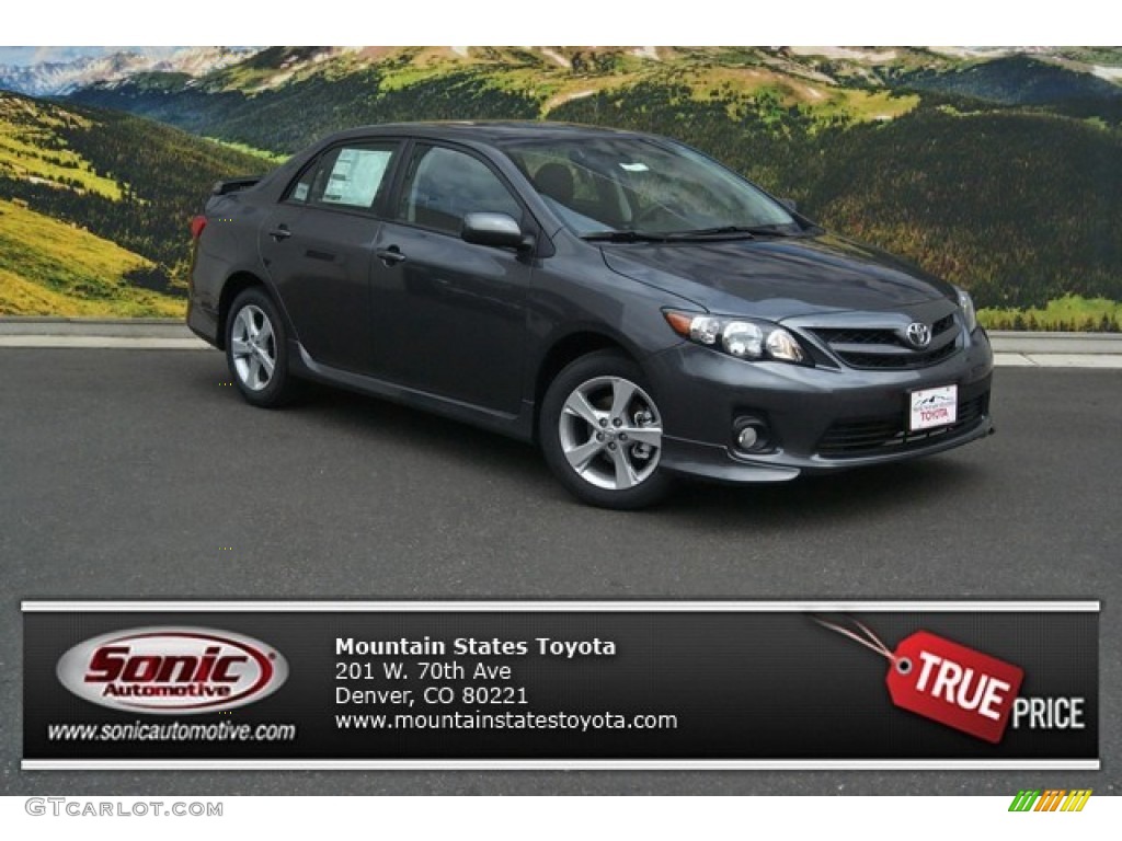 2013 Corolla S - Magnetic Gray Metallic / Dark Charcoal photo #1