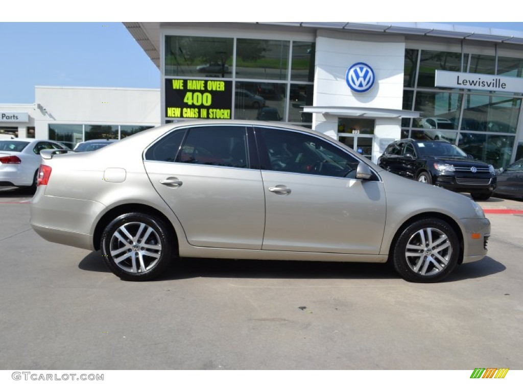 2006 Jetta 2.5 Sedan - Wheat Beige Metallic / Anthracite Black photo #6