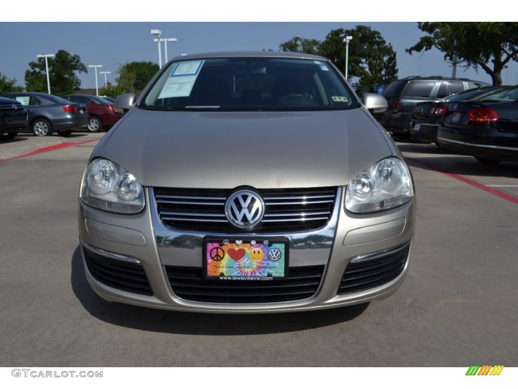 2006 Jetta 2.5 Sedan - Wheat Beige Metallic / Anthracite Black photo #8