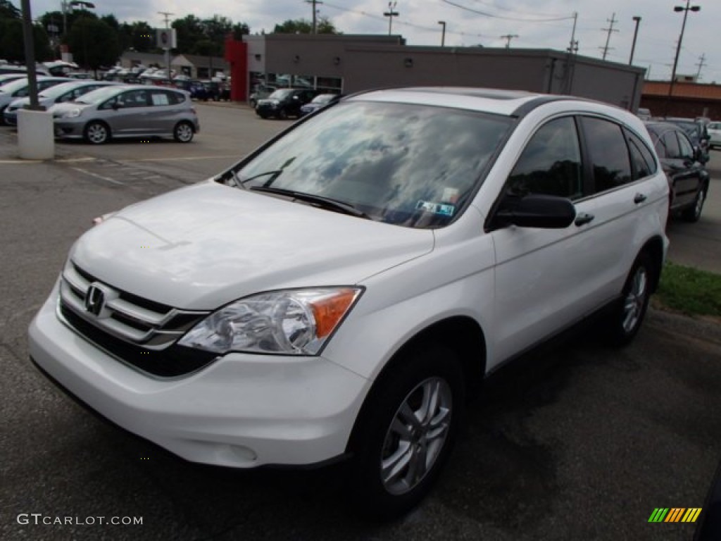 2011 CR-V EX 4WD - Taffeta White / Ivory photo #3