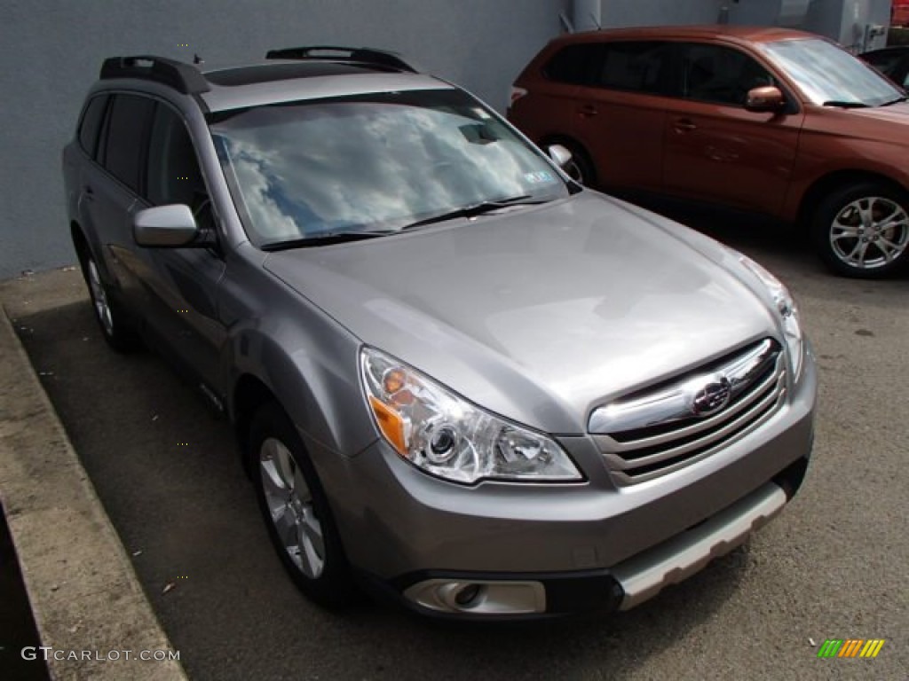 2011 Outback 2.5i Limited Wagon - Steel Silver Metallic / Off Black photo #1