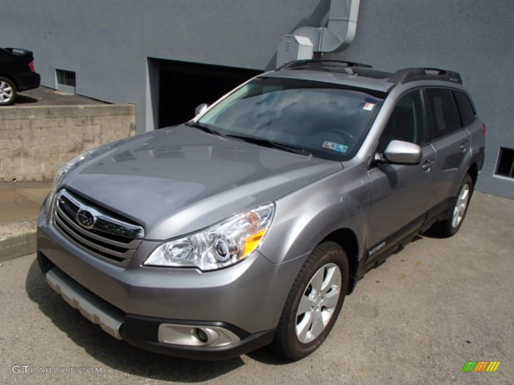 2011 Outback 2.5i Limited Wagon - Steel Silver Metallic / Off Black photo #3