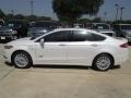 White Platinum Metallic Tri-coat 2013 Ford Fusion Energi Titanium Exterior