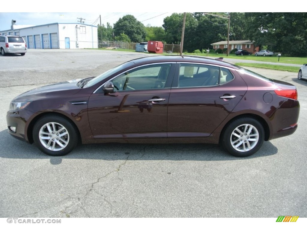 Dark Cherry 2012 Kia Optima LX Exterior Photo #84474809