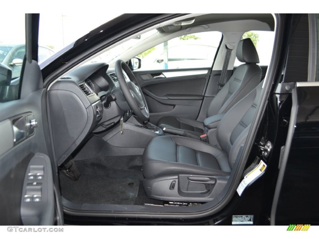 Titan Black Interior 2014 Volkswagen Jetta SE Sedan Photo #84475020