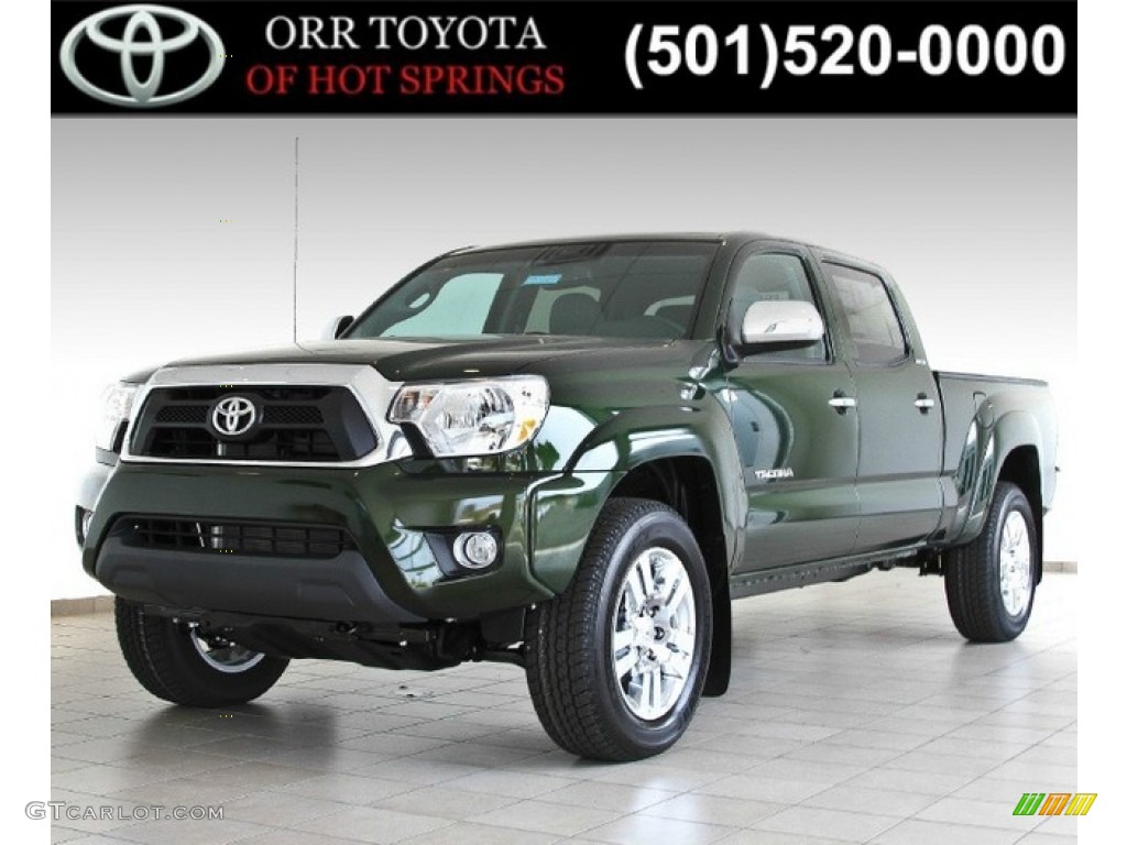 2013 Tacoma V6 SR5 Double Cab 4x4 - Spruce Green Mica / Graphite photo #2