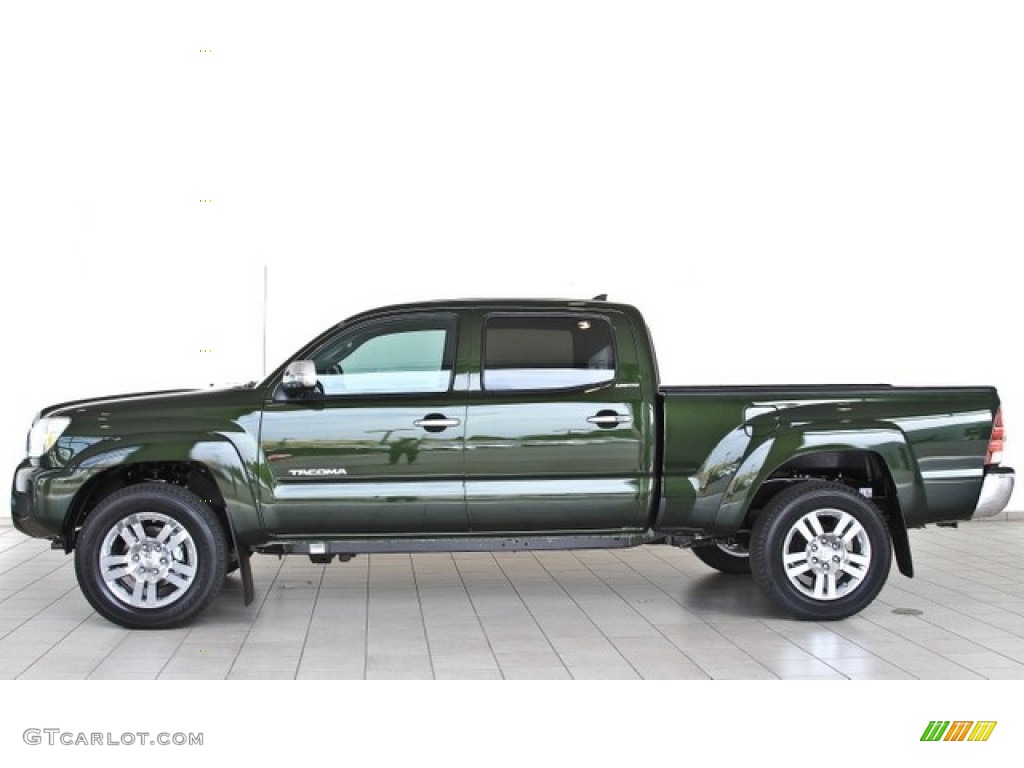 2013 Tacoma V6 SR5 Double Cab 4x4 - Spruce Green Mica / Graphite photo #3