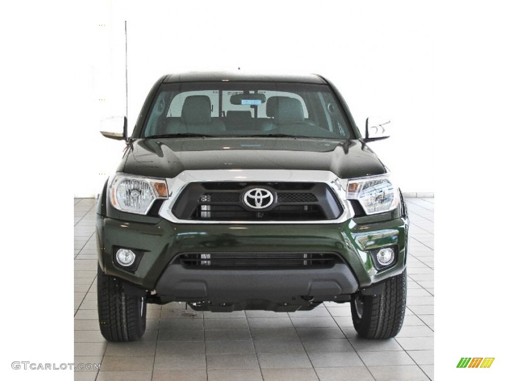 2013 Tacoma V6 SR5 Double Cab 4x4 - Spruce Green Mica / Graphite photo #4