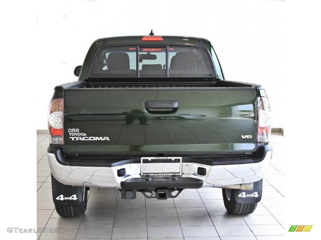 2013 Tacoma V6 SR5 Double Cab 4x4 - Spruce Green Mica / Graphite photo #5
