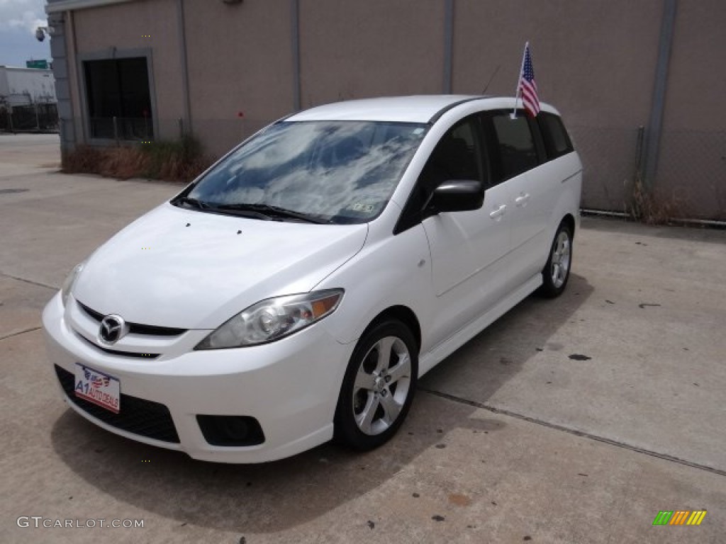 2006 MAZDA5 Sport - Whitewater Pearl / Black photo #2