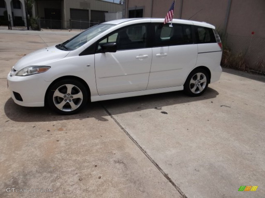 2006 MAZDA5 Sport - Whitewater Pearl / Black photo #3