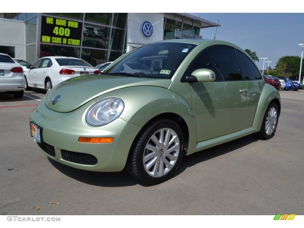 2008 New Beetle SE Coupe - Gecko Green / Cream Beige photo #1