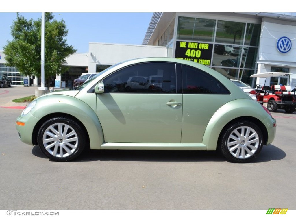 2008 New Beetle SE Coupe - Gecko Green / Cream Beige photo #2