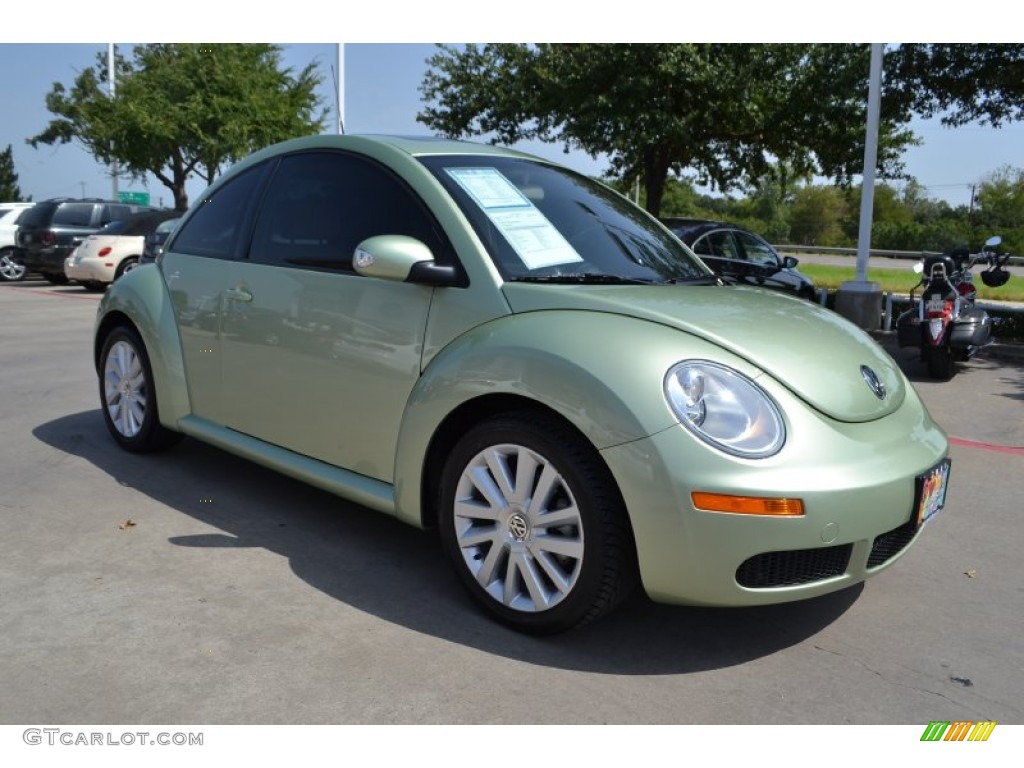 2008 New Beetle SE Coupe - Gecko Green / Cream Beige photo #7