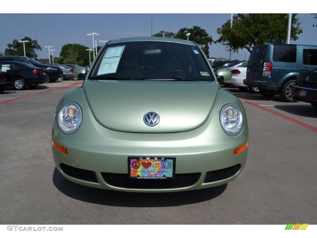 2008 New Beetle SE Coupe - Gecko Green / Cream Beige photo #8