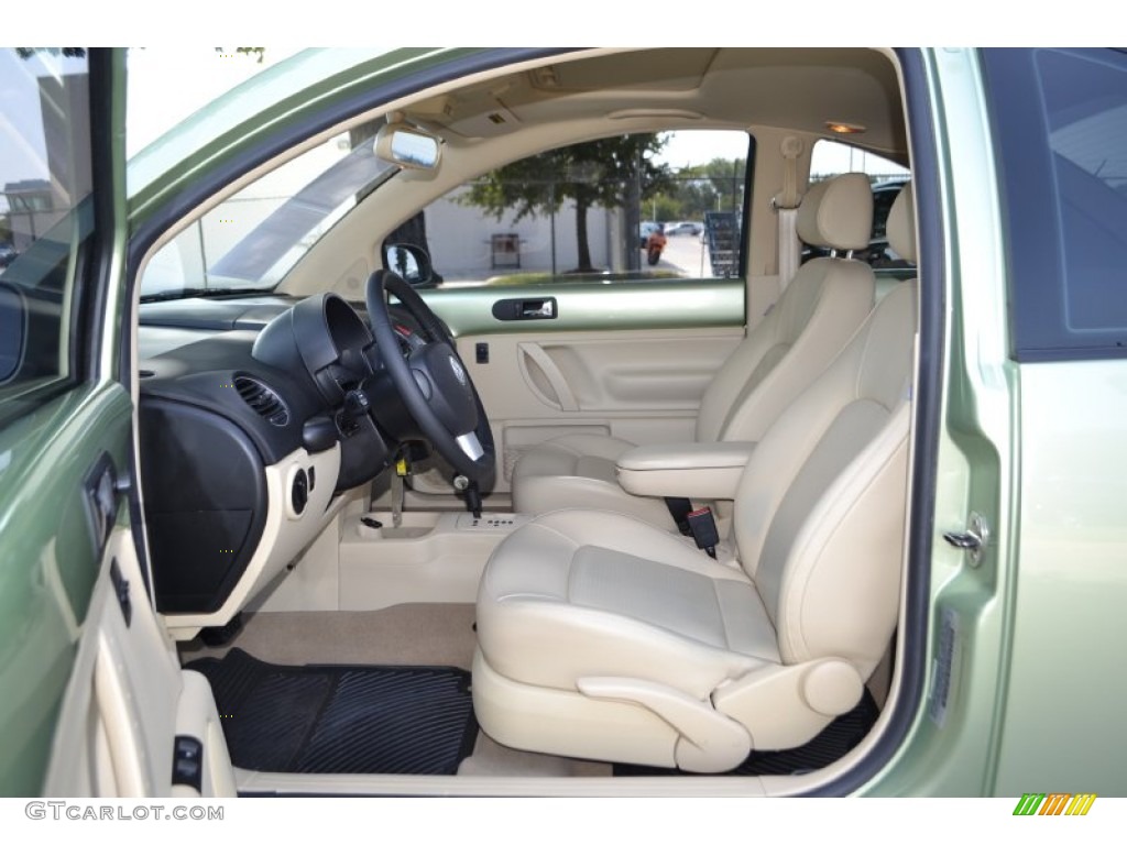 2008 New Beetle SE Coupe - Gecko Green / Cream Beige photo #9
