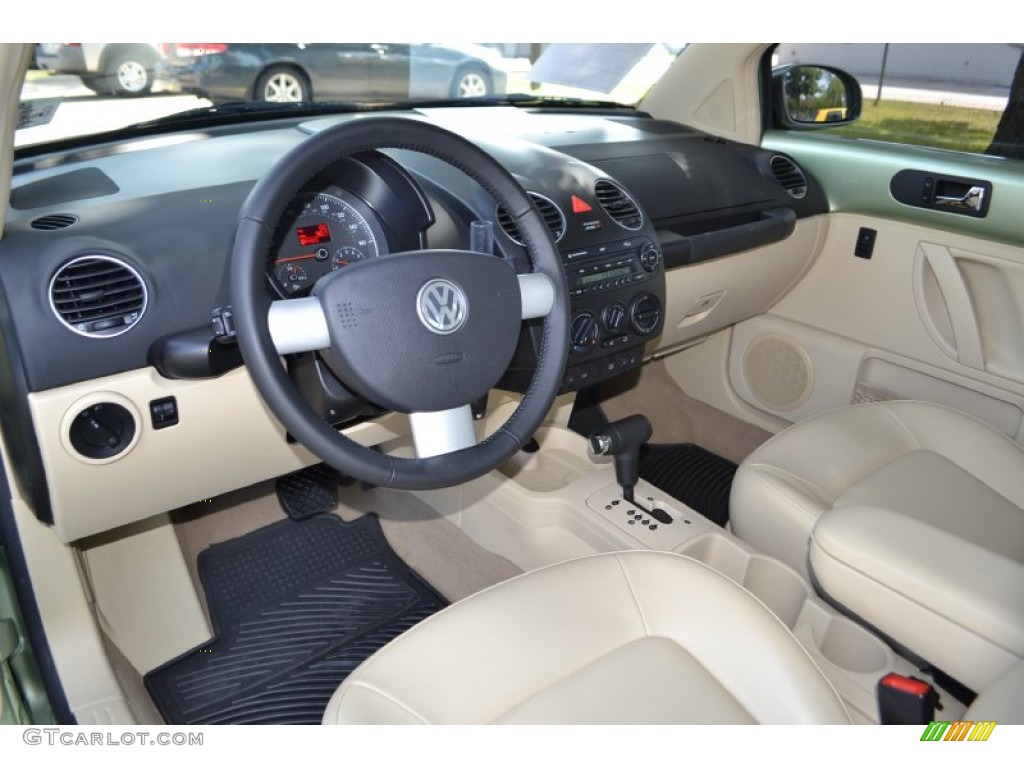 2008 New Beetle SE Coupe - Gecko Green / Cream Beige photo #14