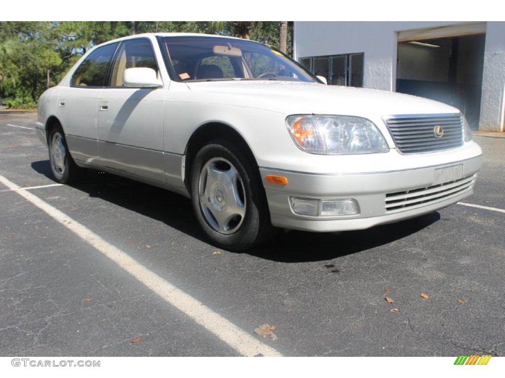 1998 LS 400 - Diamond White Pearl / Ivory photo #1