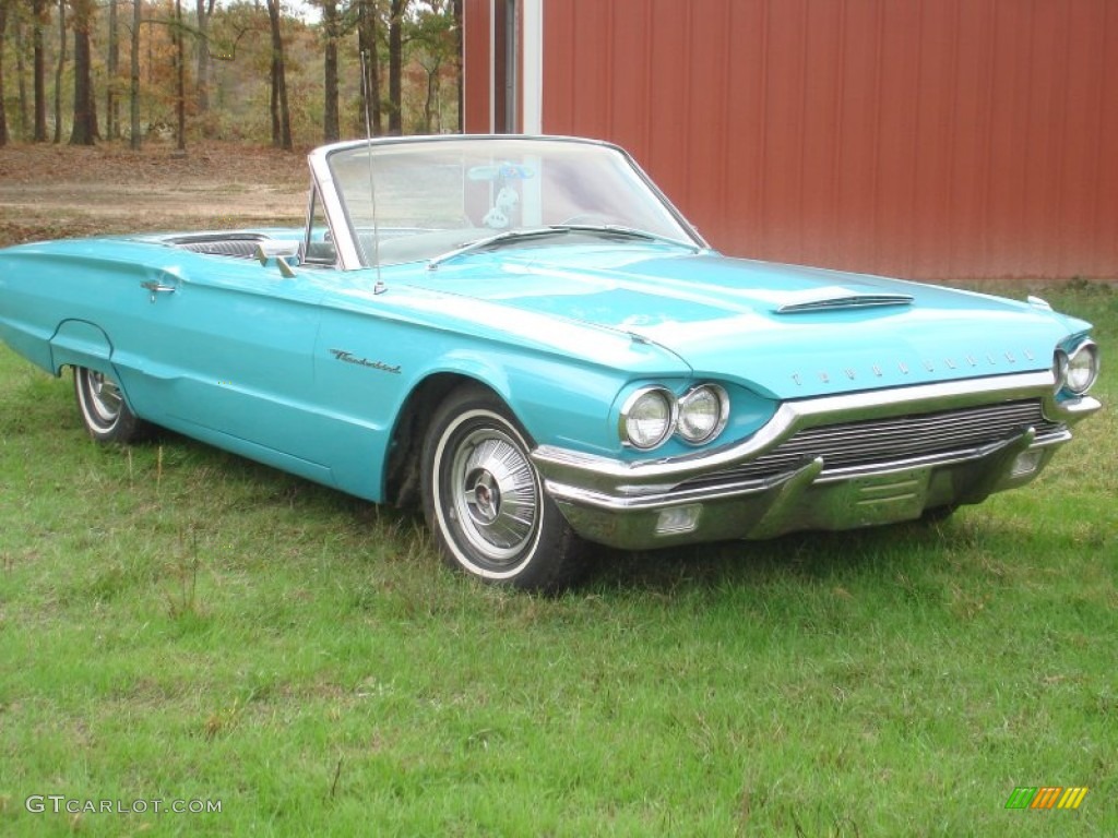 1964 Thunderbird Convertible - Pagoda Green / Black photo #9