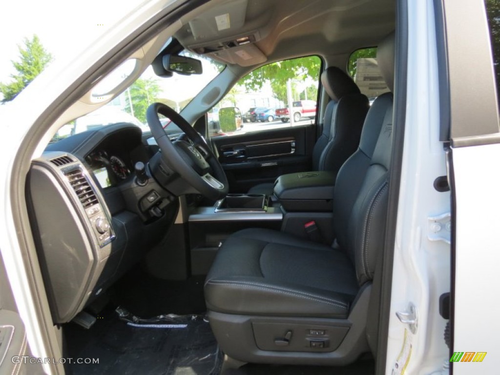 Black Interior 2013 Ram 2500 Laramie Mega Cab 4x4 Photo #84478728